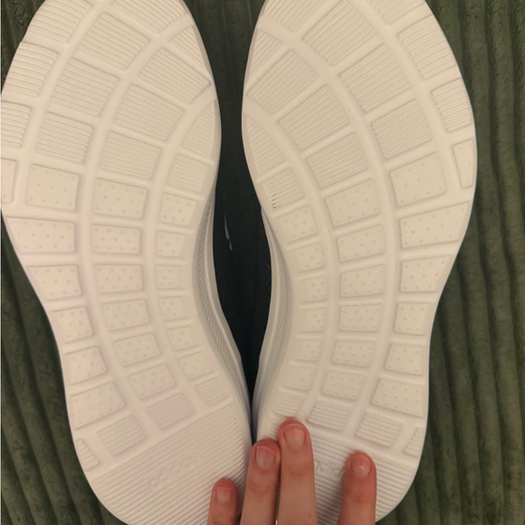 adidas Black and White Slip-On Athletic Sneakers - Picture 3 of 4